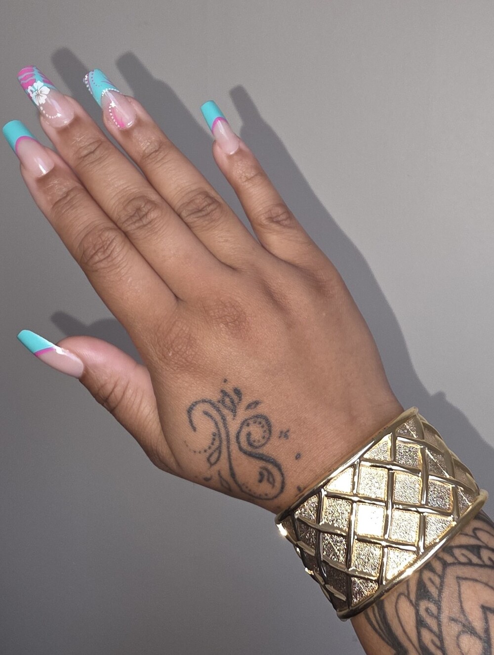 Gold Textured Bracelet